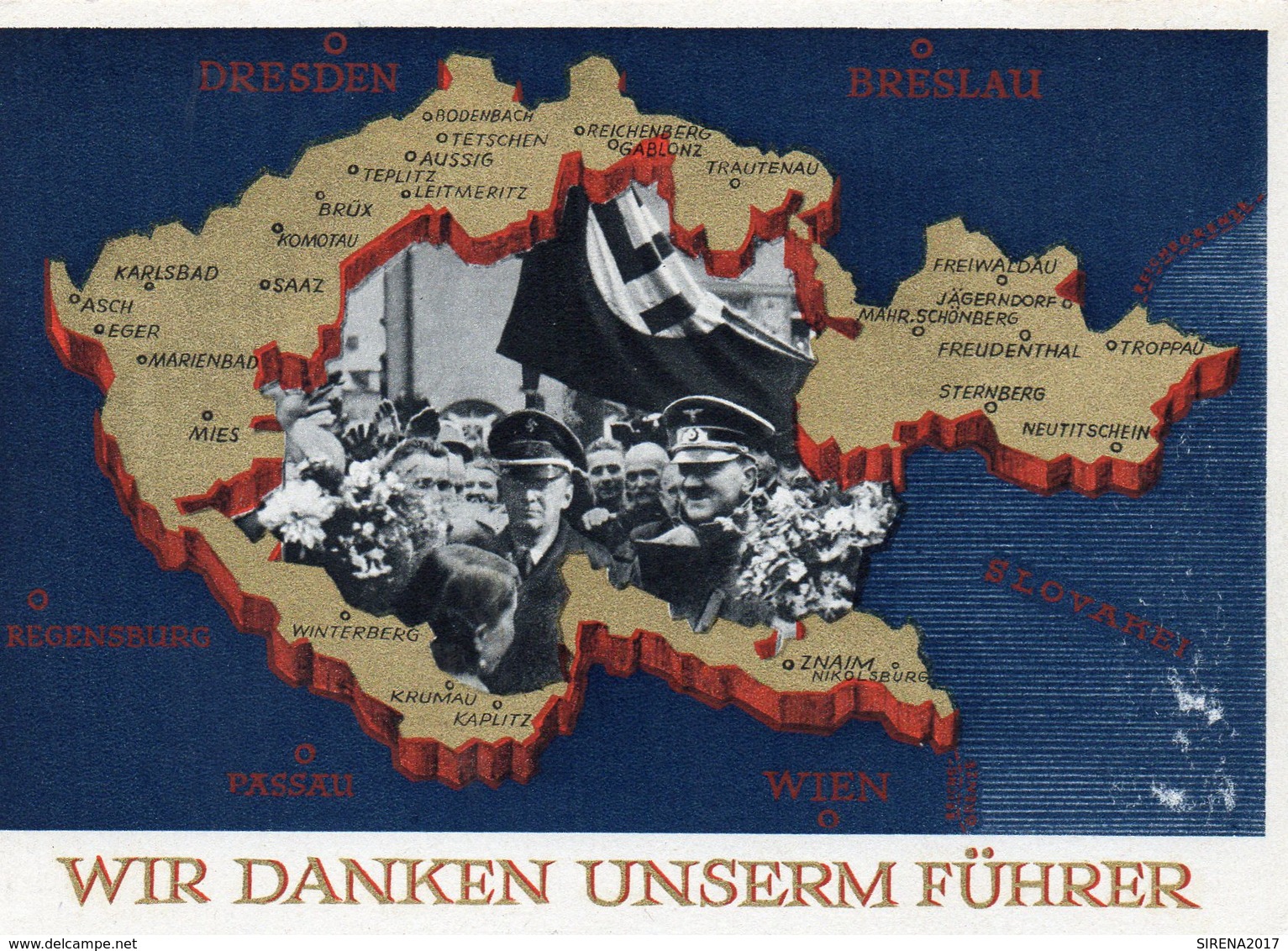 WIR DANKEN UNSERM FUHRER - NON VIAGGIATA - Guerre 1939-45