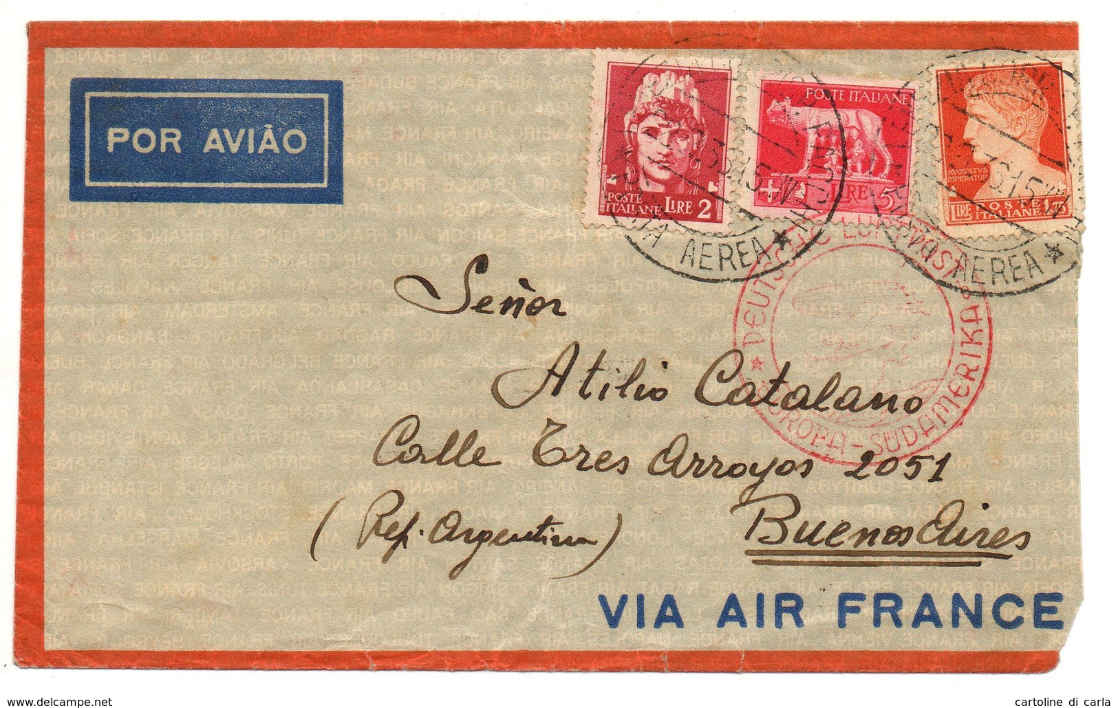 AIR MAIL LETTER 23 09 1936 #154 - Storia Postale (Zeppelin)