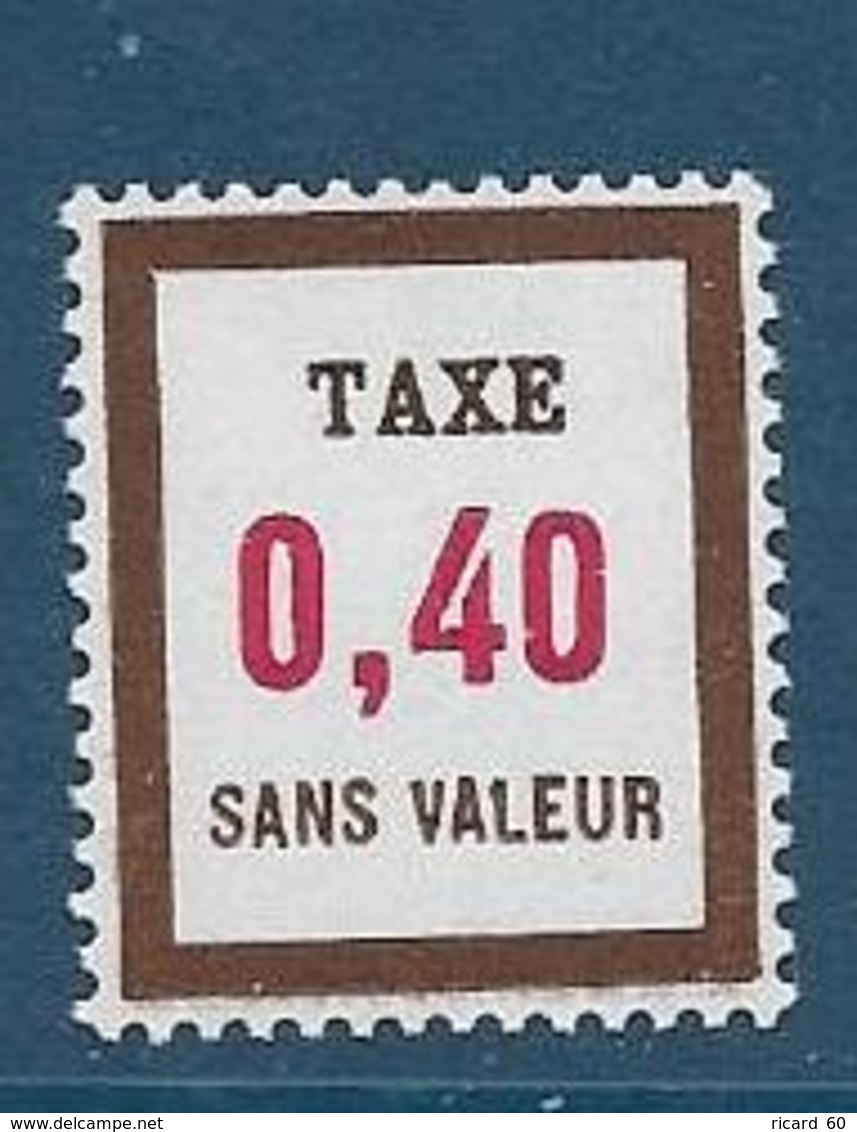 Timbre  Fictif Neuf** France, N°FT 24, Taxe,0.40 - Finti