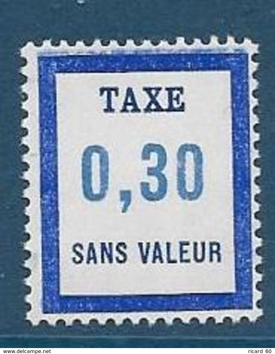 Timbre  Fictif Neuf** France, N°FT 19, Taxe,0.30 - Ficticios