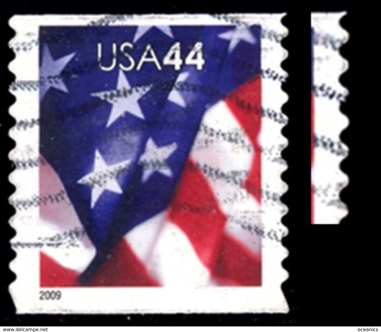 Etats-Unis / United States (Scott No.4392 - Flag) (o) Coil - Used Stamps