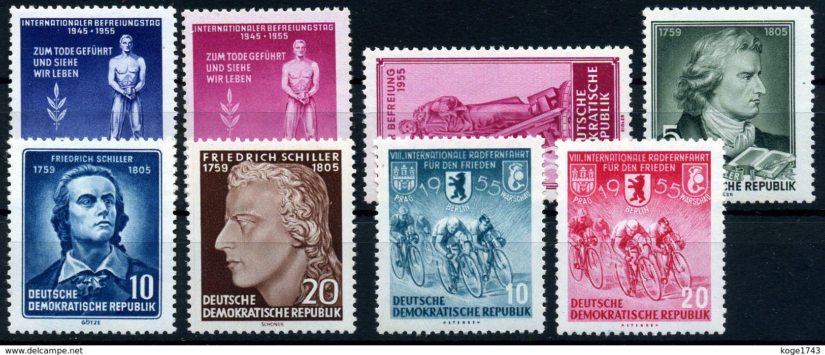 DDR Michel Nr. 449 - 466 Aus Jahr 1955  Postfrisch - Unused Stamps