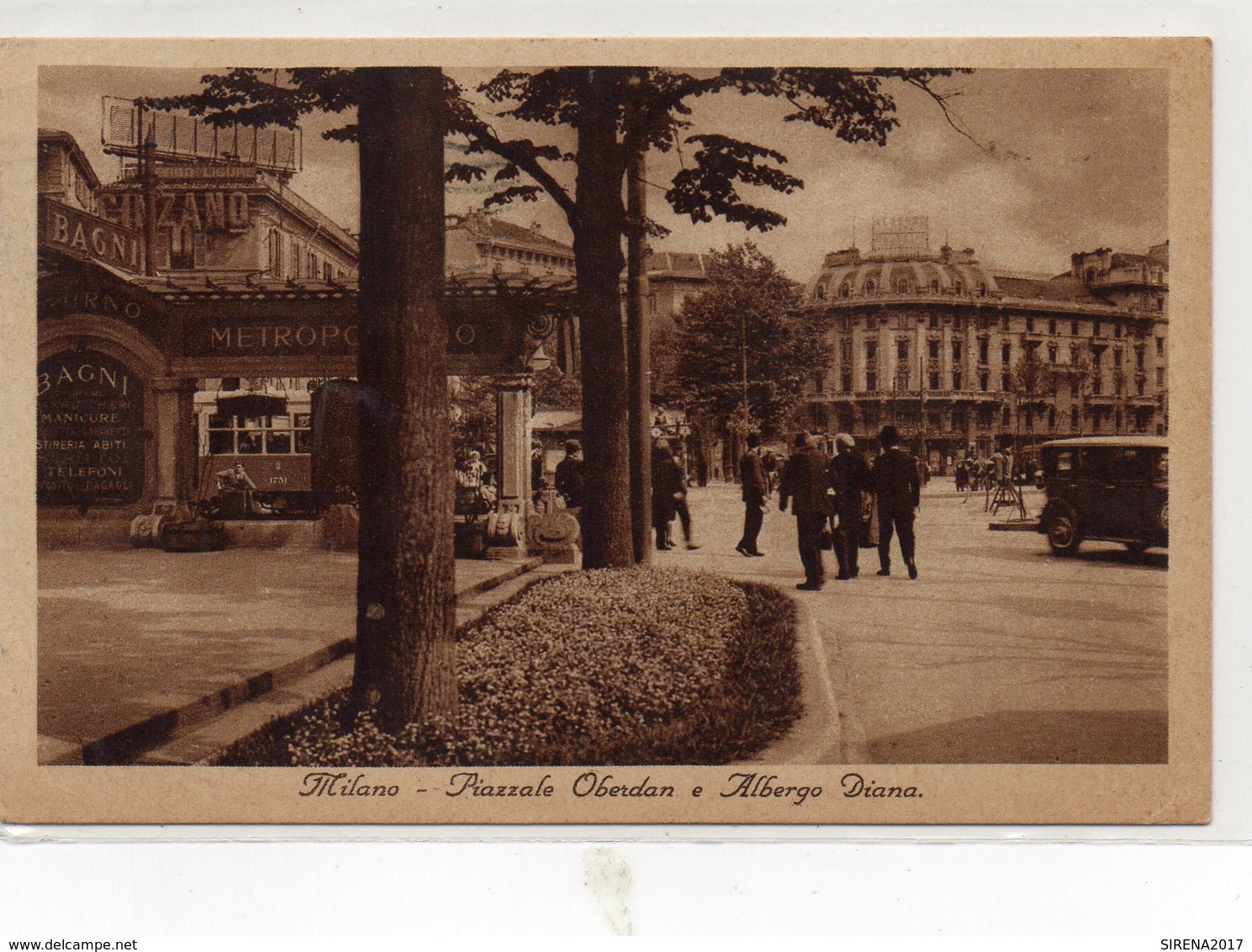 MILANO - PIAZZALE OBERDAN E ALBERGO DIANA - VIAGGIATA - Milano (Milan)