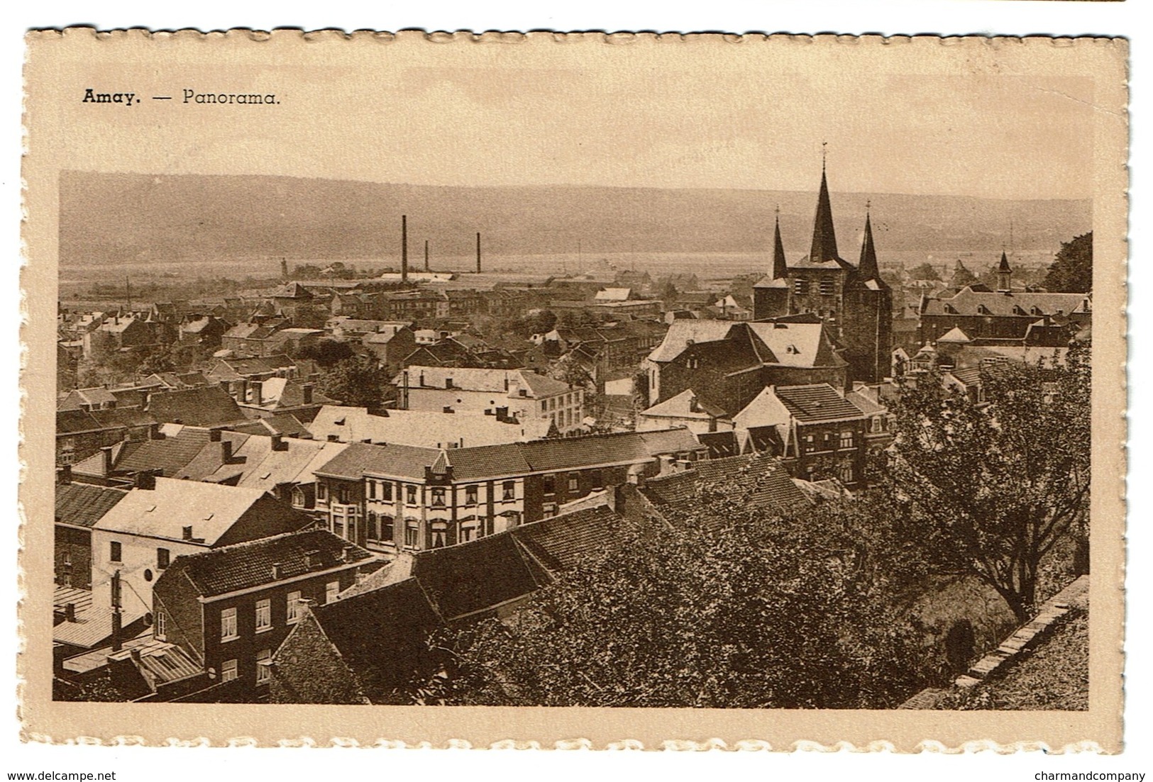 Amay - Panorama - Circulée - Edit. Charles Delcominette-Mossoux - 2 Scans - Amay