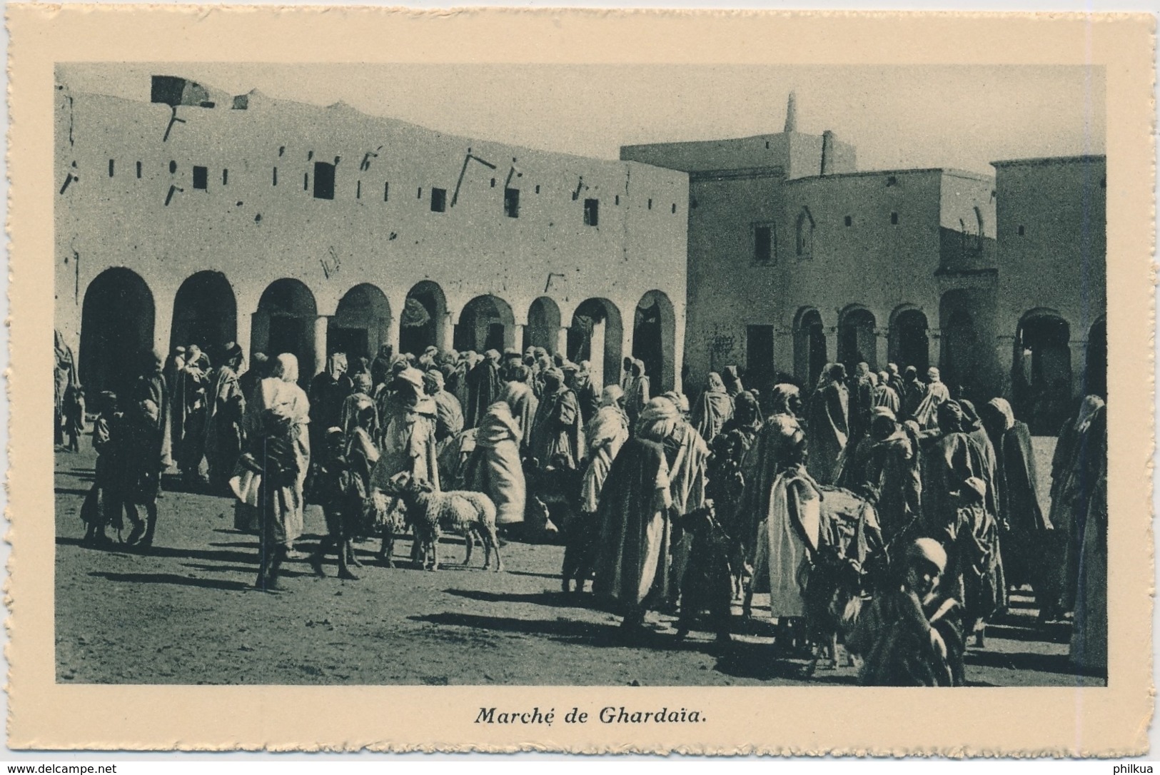 Ghardaia (arabisch غرداية Ghardaya) Marché - Édité Spécial Pour Hôtels Transatlantique - Scènes & Types