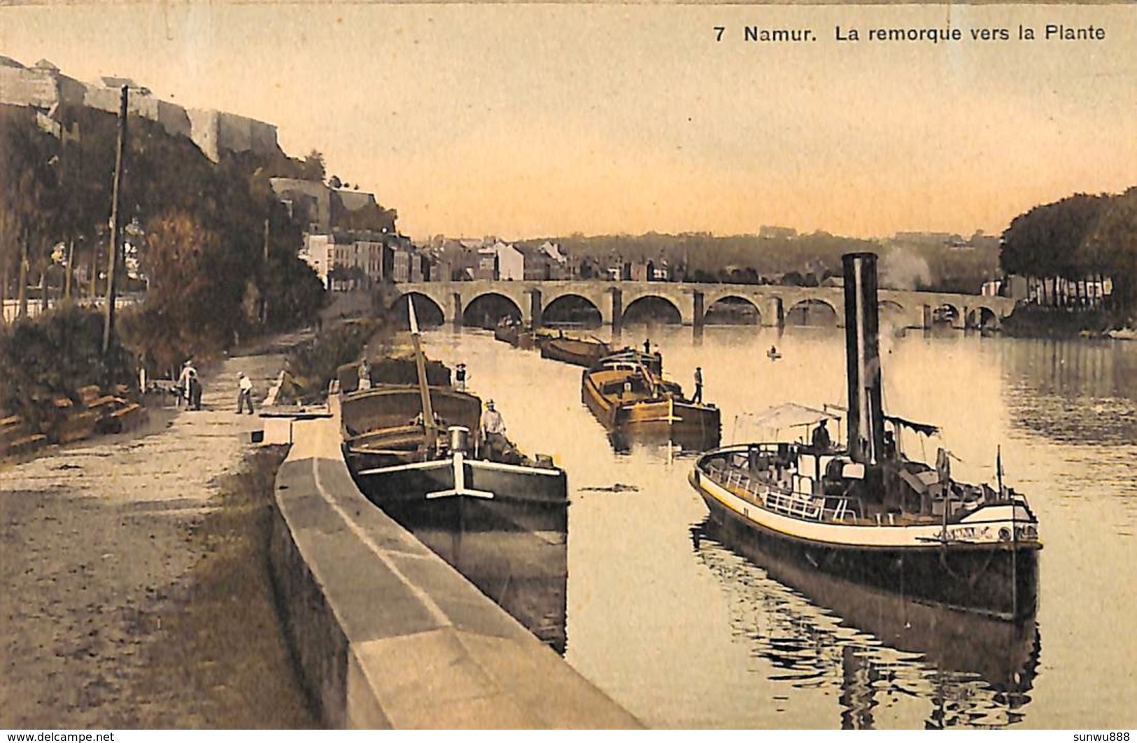 Namur - La Remorque Vers La Plante (animée Colorisée SBP 7) - Namur