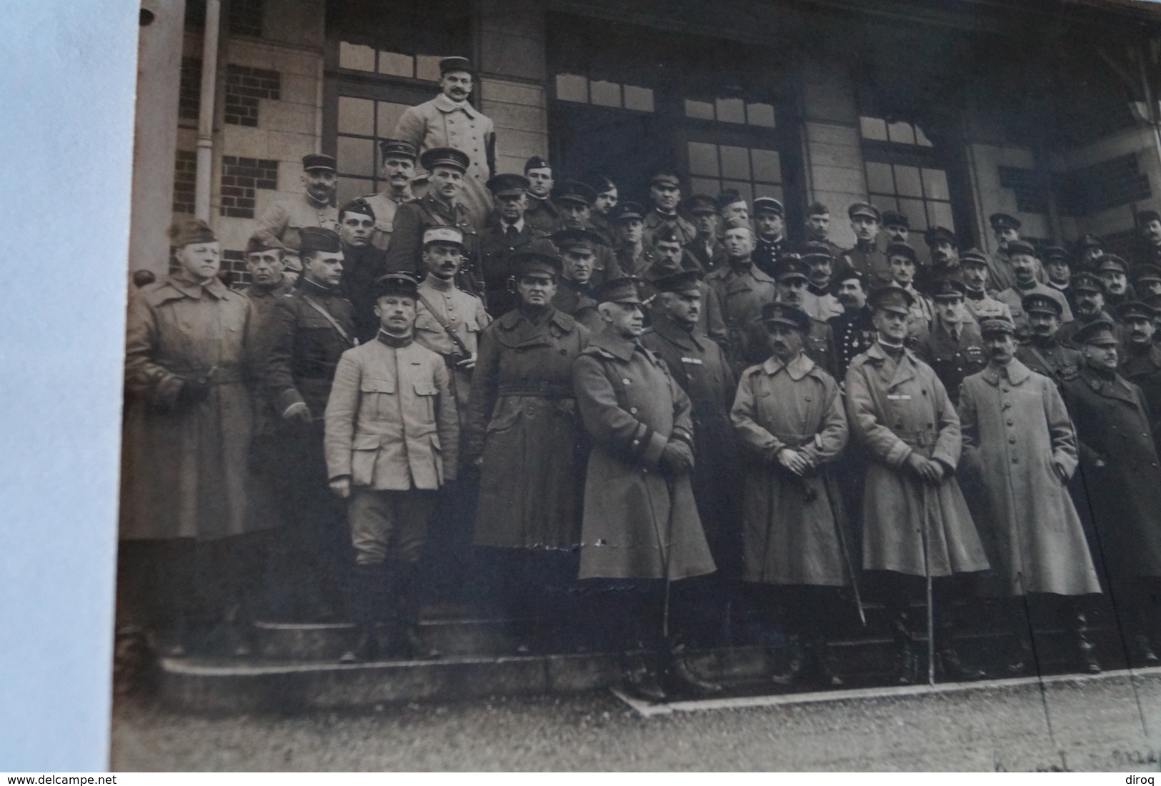 guerre 14-18,ancienne RARE photo Décembre 1918,Spa,commission d'Armistice,originale,22 Cm. sur 16,5 Cm