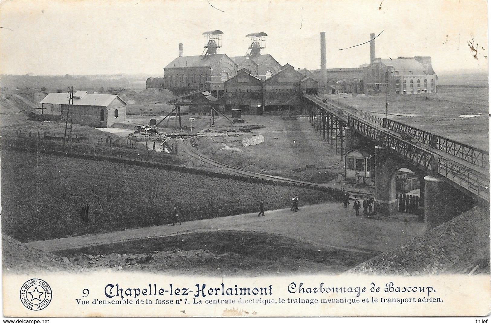 Chapelle-Lez-Herlaimont NA15: Charbonnage De Bascoup, Vue D'ensemble De La Fosse N°7 1914 - Chapelle-lez-Herlaimont