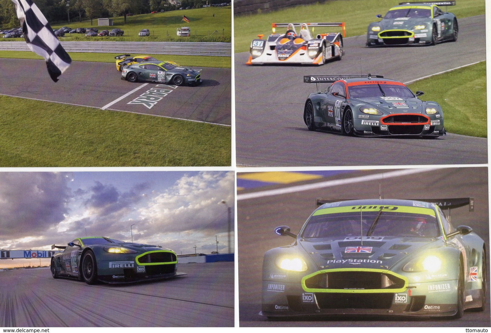 Lot De 12 Cards - Aston Martin DBR9 Au 24 Heures Du Mans   -  12 X Carte Postale Modern - Le Mans