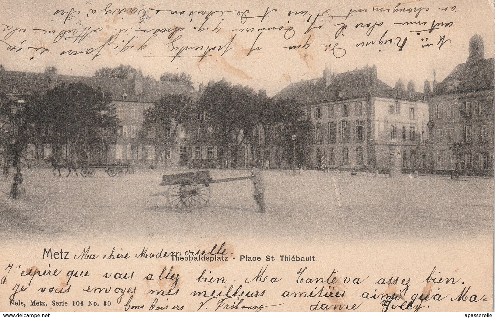 57- Carte Précurseur Metz 1904 -Théobaldsplatz- Place St Thiébault - Metz