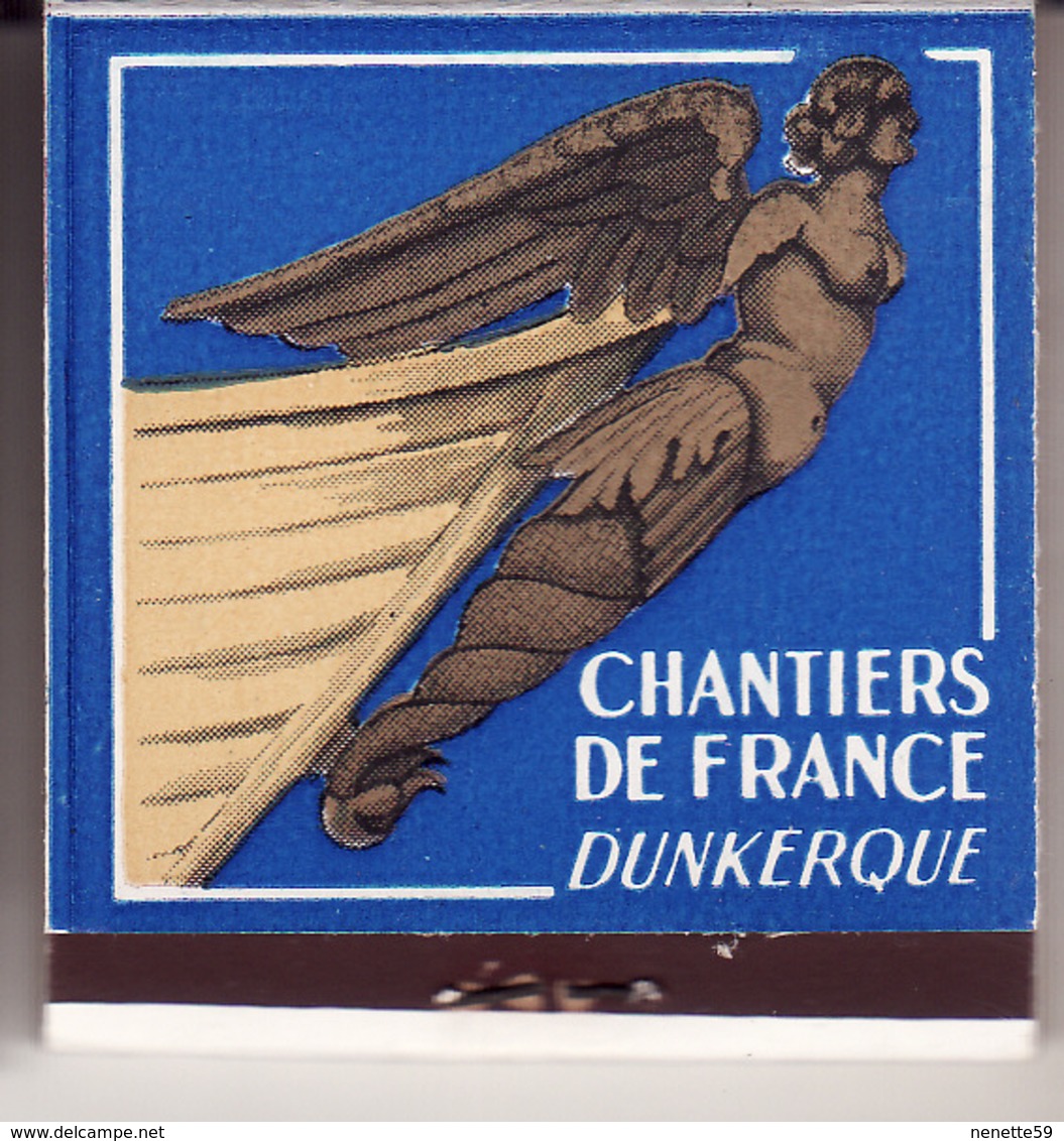 Pochette D' Allumettes NEUVE ACF -- ATELIERS CHANTIERS De FRANCE DUNKERQUE --  BLEU - Boites D'allumettes