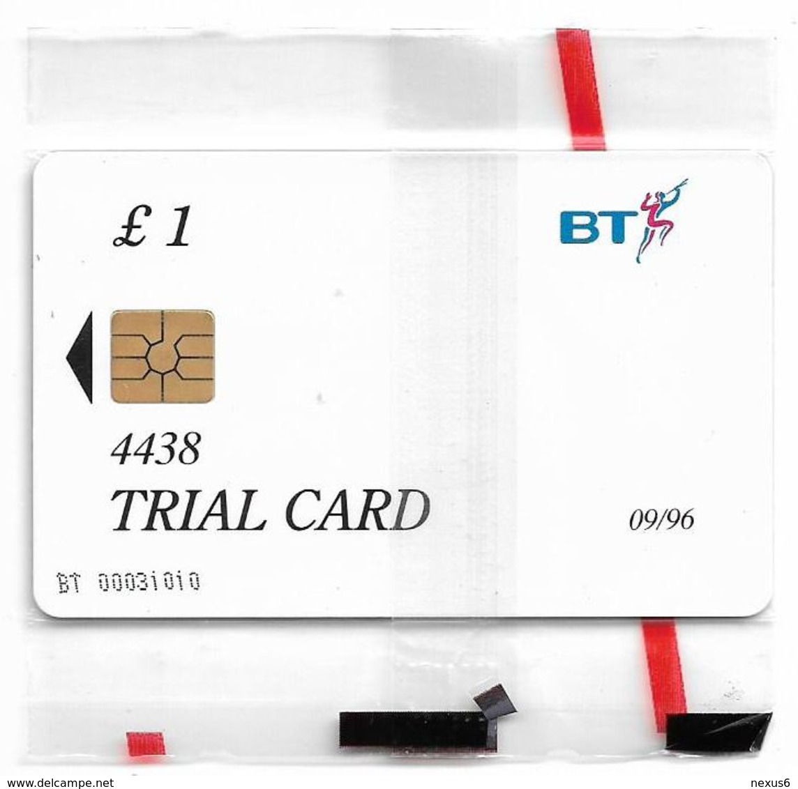 UK - BT - BCF - TRL012 - Rose Trial Card 1£ - 09.1996, 1.000ex, NSB - BT Test & Trials