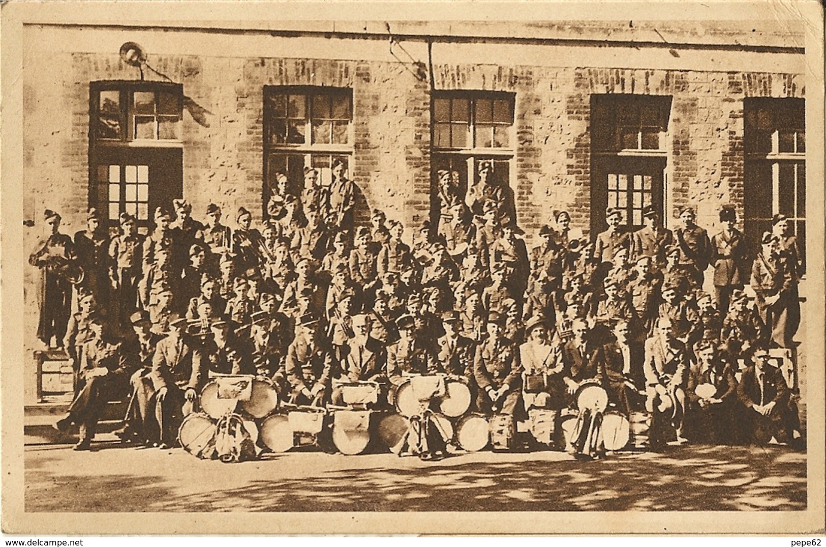 Boulogne Sur Mer- Fanfare Des Cadets De L'harmonie Des Sapeurs Pompiers-1948-cpa - Boulogne Sur Mer