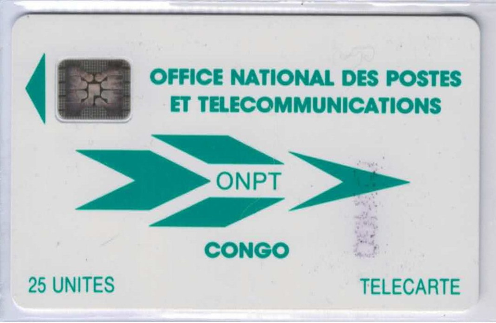 Congo - ONPT 25 U Verte - SC4 An S/E ¤6 - 40496 GE - Voir Scans - Congo