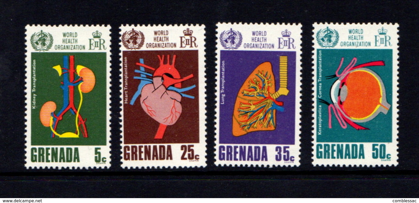 GRENADA    1968    20th  Anniv  Of  World  Health  Organization    Set  Of  4    MH - Grenada (...-1974)