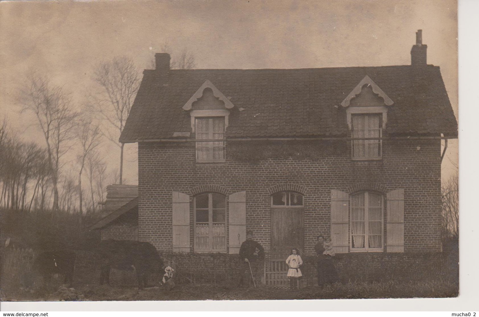 62 - TOURNEHEM - CARTE PHOTO - MAISON FORESTIERE DE WINSQUEDAL - Other & Unclassified