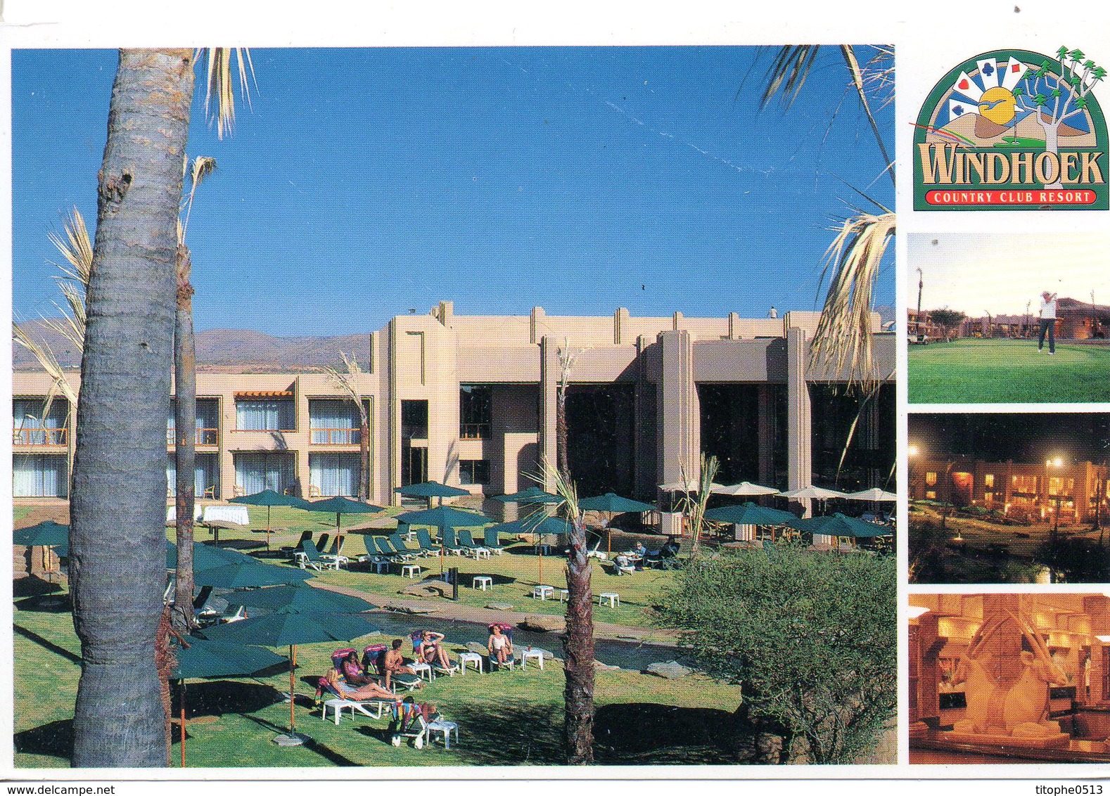 NAMIBIE. Carte Postale écrite En 1995. Country Club De Windhoek. - Namibie