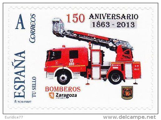 Spain 2014 - 150 Aniv. Bomberos Zaragoza Mnh - Bombero