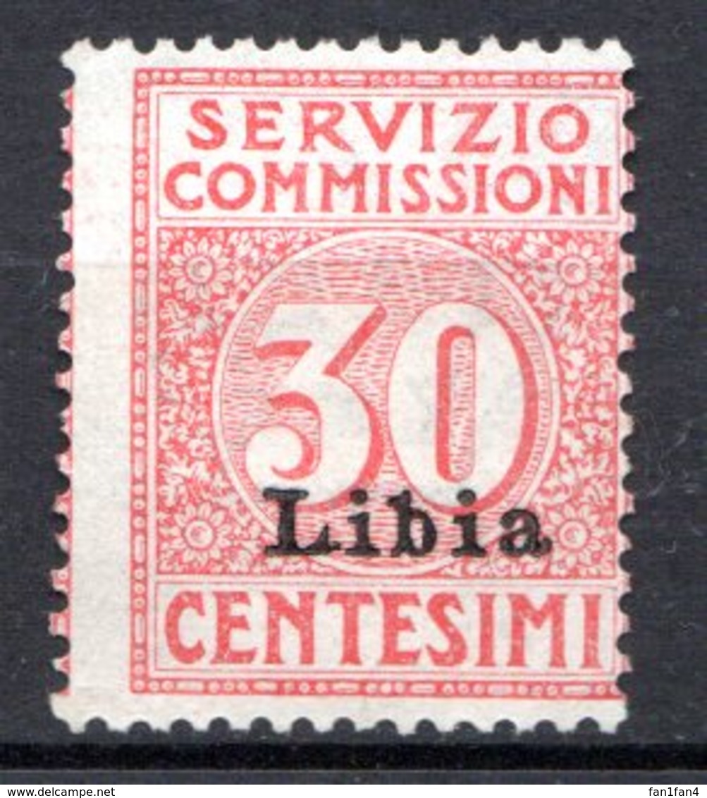 LIBYE - (Colonie Italienne) - 1915 - Timbre De Service - N° 1 - 30 C. Rouge - Libyen