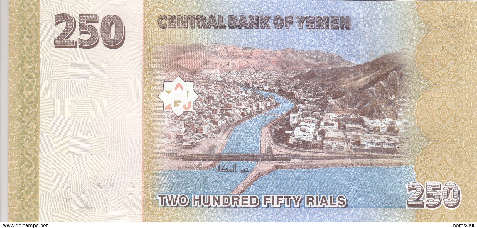 YEMEN 1 5 10 20 50 100 200 250 500 1000 RIAL 1983 2017 P-28 29 34 36 SET LOT 12 UNC NOTES