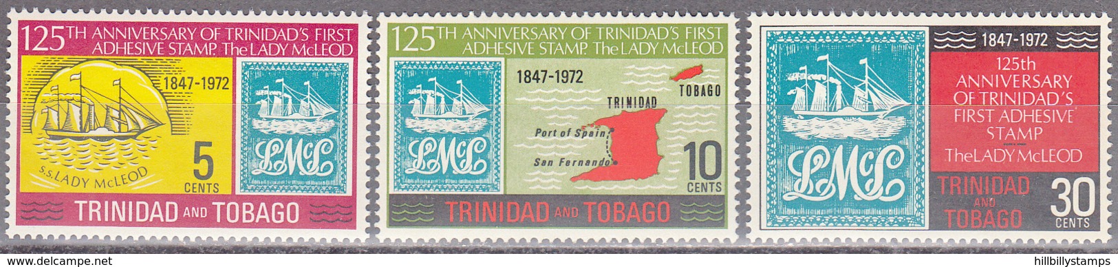 TRINIDAD AND TOBAGO    SCOTT NO. 216-18    MINT HINGED    YEAR  1972 - Trinidad & Tobago (1962-...)