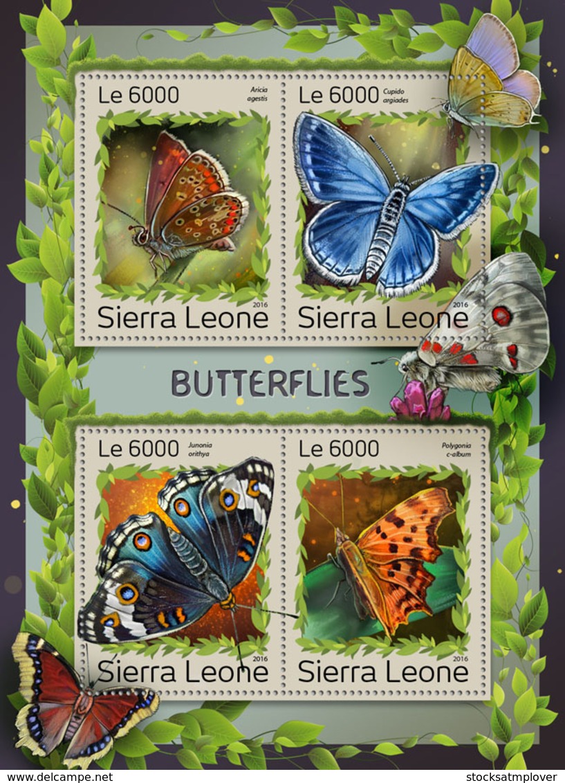 Sierra Leone 2016 Fauna Butterflies - Sierra Leone (1961-...)