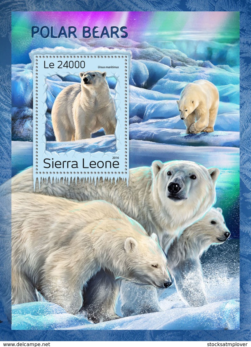 Sierra Leone 2016 Fauna  Polar Bears - Sierra Leone (1961-...)