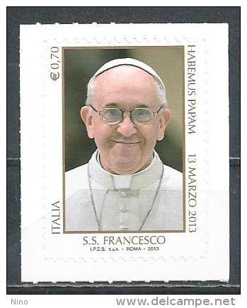 Italy. Scott # 3179 MNH. Pope Francis. Joint Issue With Vatican 2013 - Emissioni Congiunte