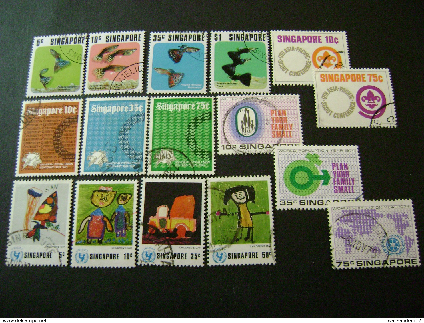 Singapore 1974 Commemorative/special Issues (SG 229-244) - Used [Sale Price] - Singapore (1959-...)