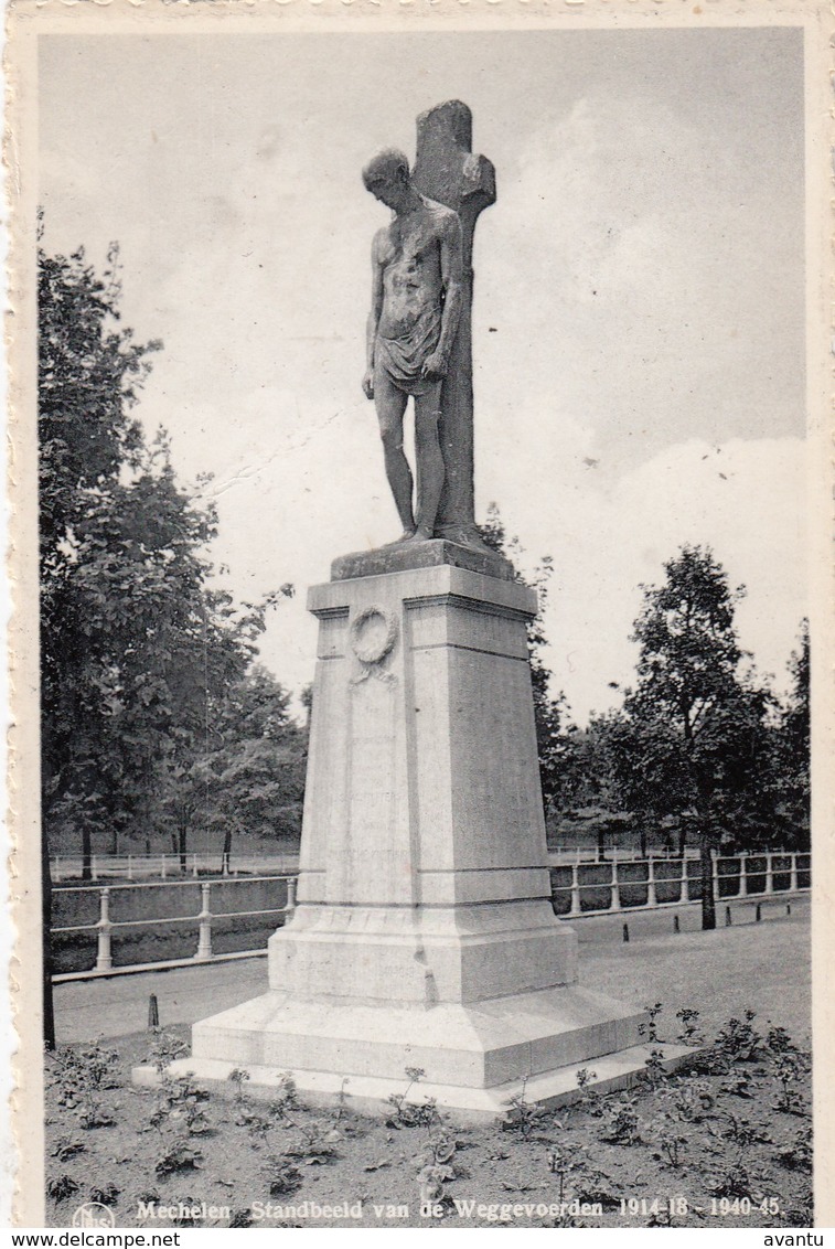 MECHELEN / STANDBEELD VAN DE WEGGEVOERDEN - Malines