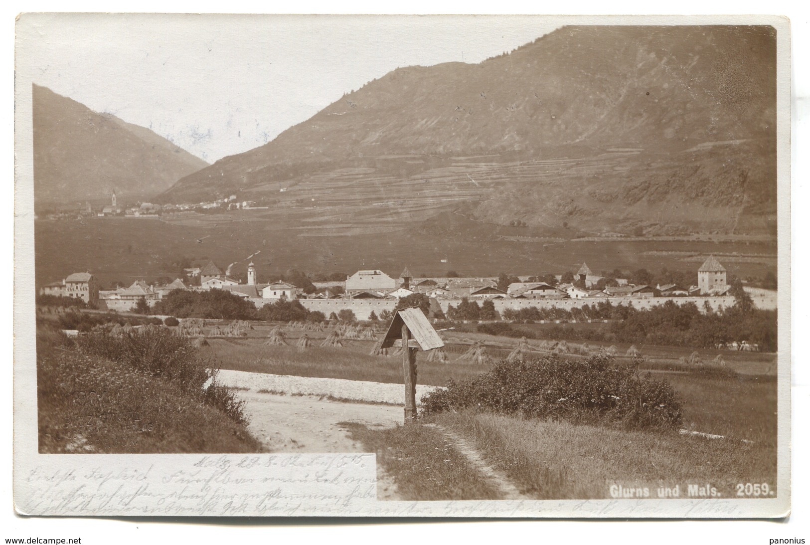 MALS / MALE Glurns Italy, Trento, Old PC 1902. - Trento