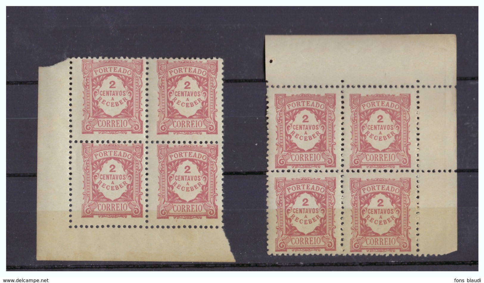 Y&T N°T23 Deux Blocs De 4 **- FRANCO DE PORT - Unused Stamps