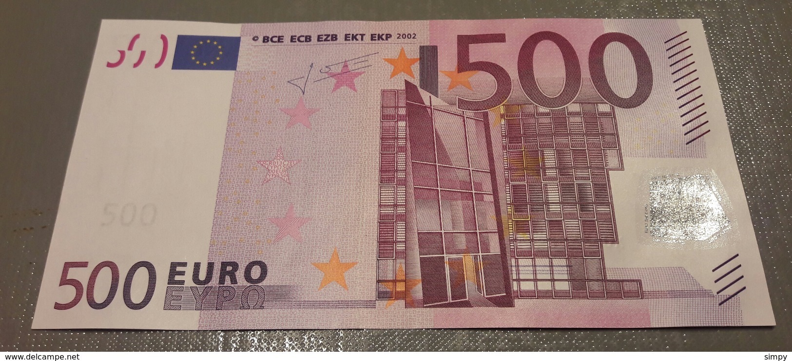 GERMANY 500 Euro 2002 Trichet UNC Code R013 C2 Serial Number X06358249946 - 500 Euro