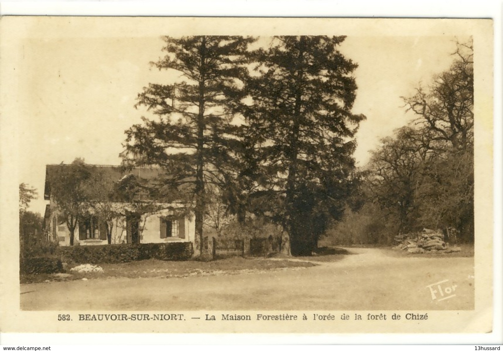 Carte Postale Ancienne Beauvoir Sur Niort - La Maison Forestière à L'orée De La Forêt De Chizé - Beauvoir Sur Niort