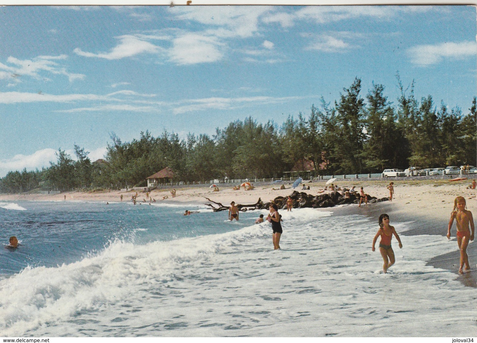 REUNION  Yvert  365 Cachet Illustré Festival Océan Indien St Gilles Les Bains 1970 Sur Carte Postale - Lettres & Documents