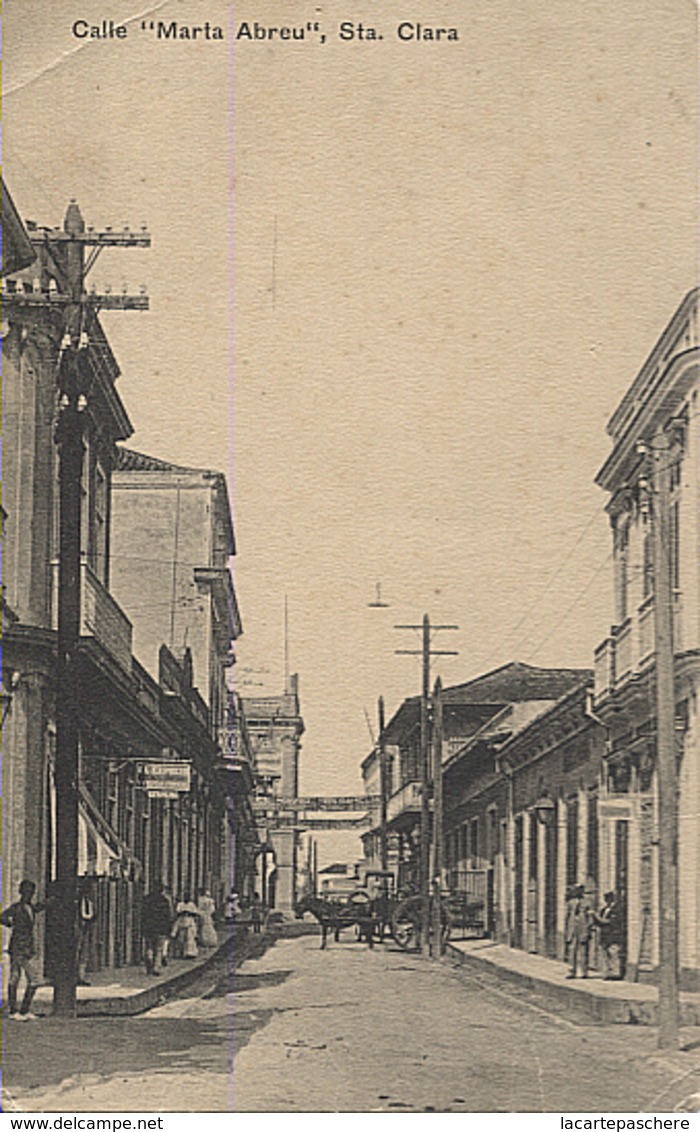 X116702 RARE ANTILLES CUBA CALLE MARTA ABREU STA SANTA CLARA - Cuba