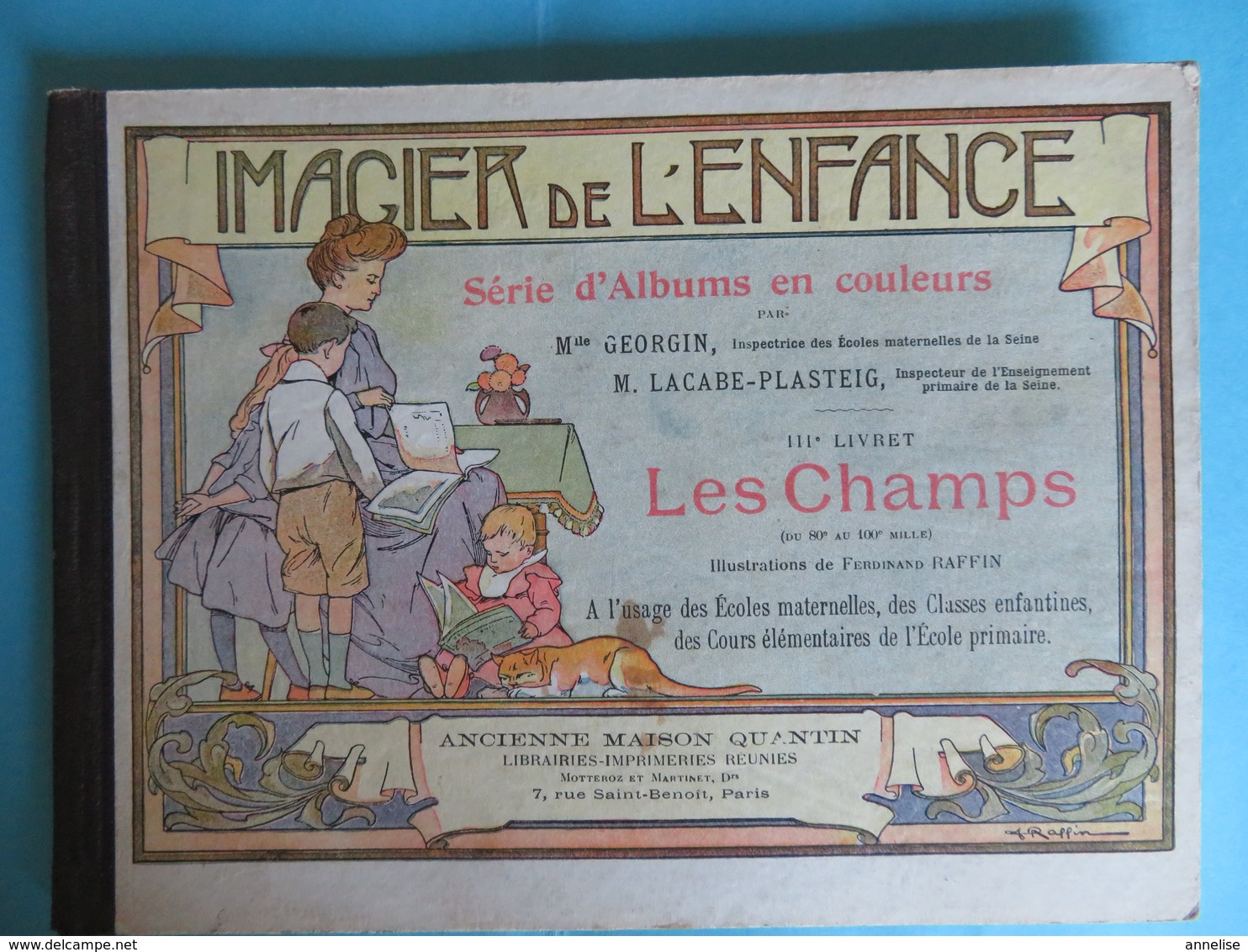 Imagier De L'Enfance 1919 Vol 3 Les Champs Album 15 Scènes Illustrées - 1901-1940