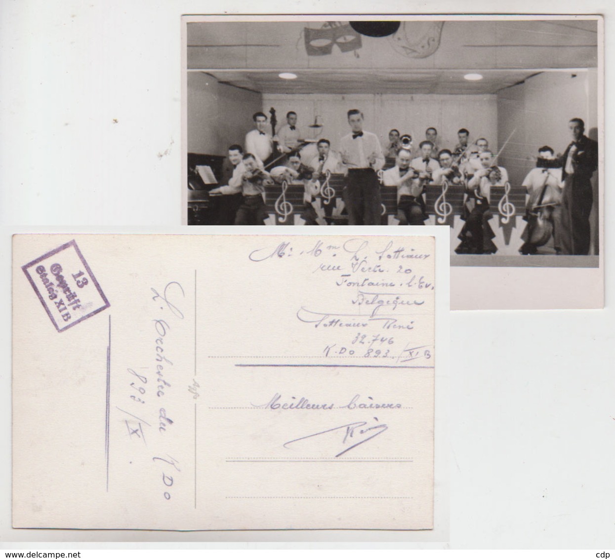 Photo De L'orchestre Du K.DO 893   Stalag XIB  1943 - Guerre, Militaire