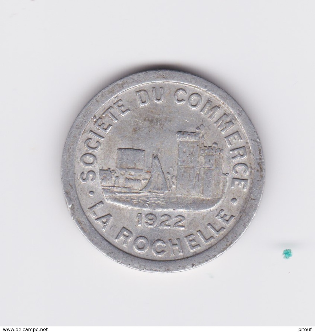 Nécessité. 10 Centimes  1922 La Rochelle Société Du Commerce SUP - Varietà E Curiosità