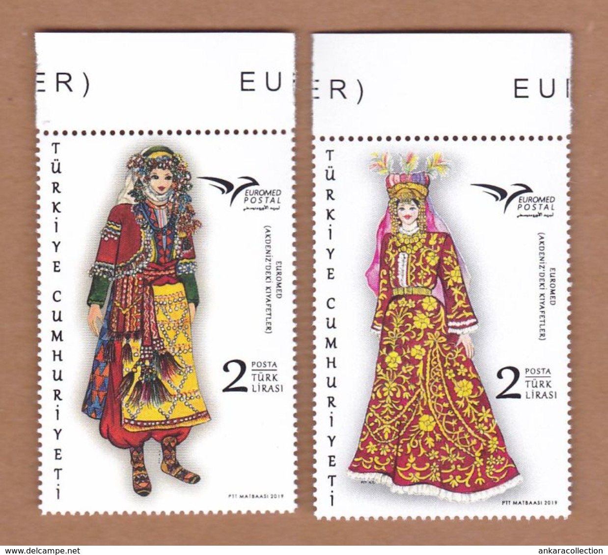 AC - TURKEY STAMP - EUROMED COSTUMES USED IN MEDITERRANEAN MNH 08 JUNE 2019 - Nuovi