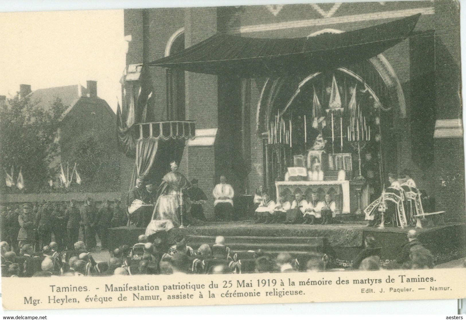 Tamines; Manifestation Patriotique Du 25 Mai 1919 - Non Voyagé. (J. Paquier - Namur) - Sambreville