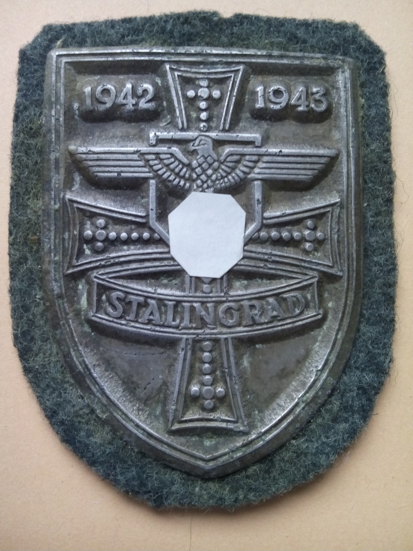 MAGNIFIQUE PLAQUE DE BRAS  ALLEMANDE WW2 1942-1943 STALINGRAD "VOIR DETAIL DANS LA DESCRIPTION" - Allemagne