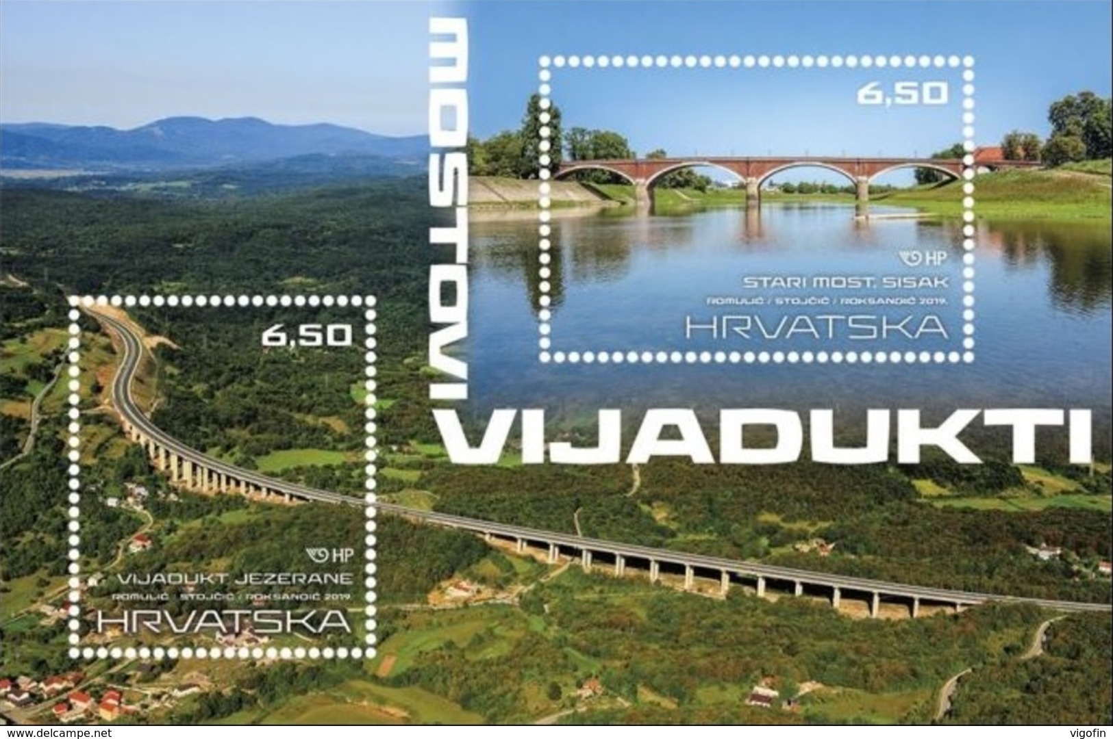 HR 2019-1376-7 BRIDGES, HRVATSKA CROATIA, S/S. MNH - Croatia