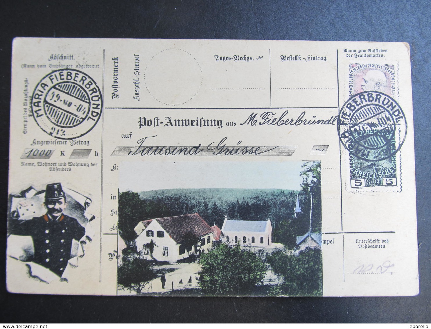 AK MARIA FIEBERBRÜNDL B. Kaibing B. Fürstenfeld Collage Ca.1910 // D*39148 - Fürstenfeld