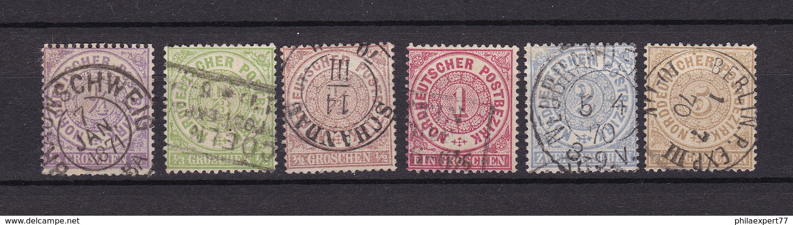 Norddeutscher Postbezirk - 1869 - Michel Nr. 13/18 - 40 Euro - Sonstige & Ohne Zuordnung