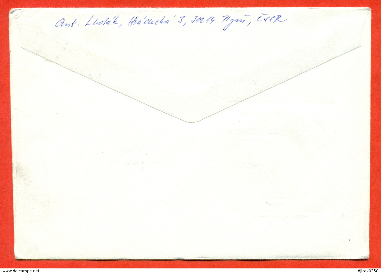 Czechoslovakia 1989. FDC. The Envelope Passed The Mail.D.Nehru. - Mahatma Gandhi