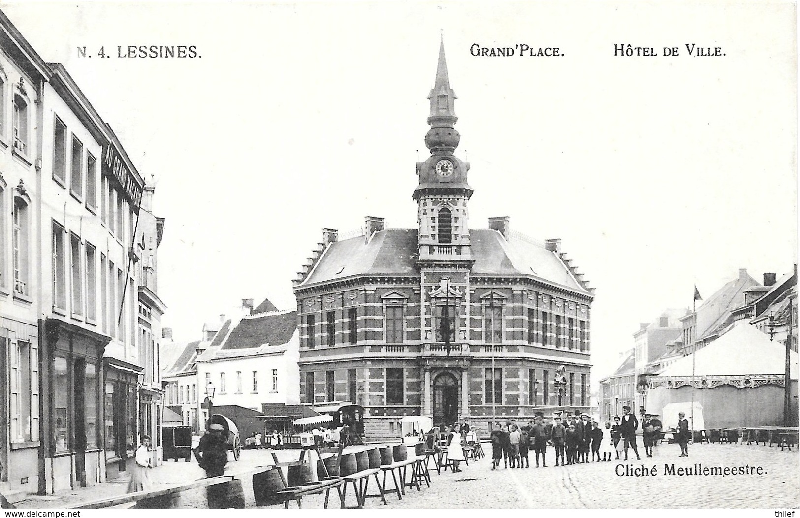 Lessines NA30: Grand'Place. Hôtel De Ville 1911 - Lessines