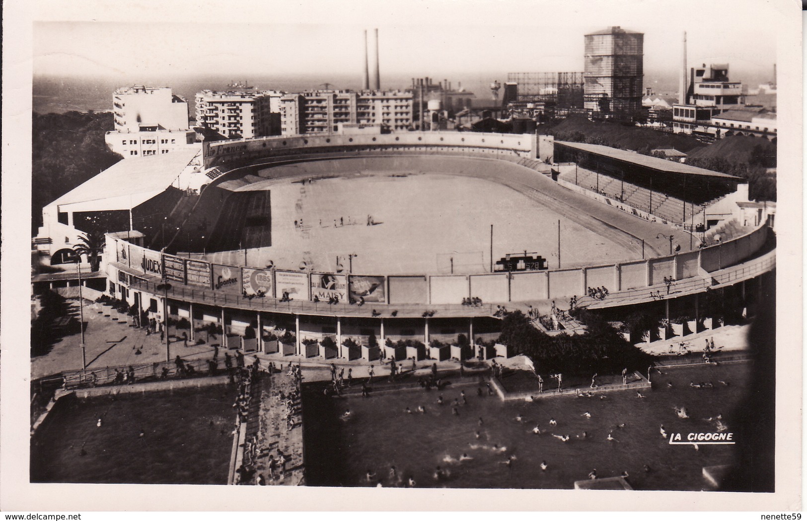 Carte Photo -- ALGER -- Le Stade Municipal Et Les Piscines 1952 - Algerien