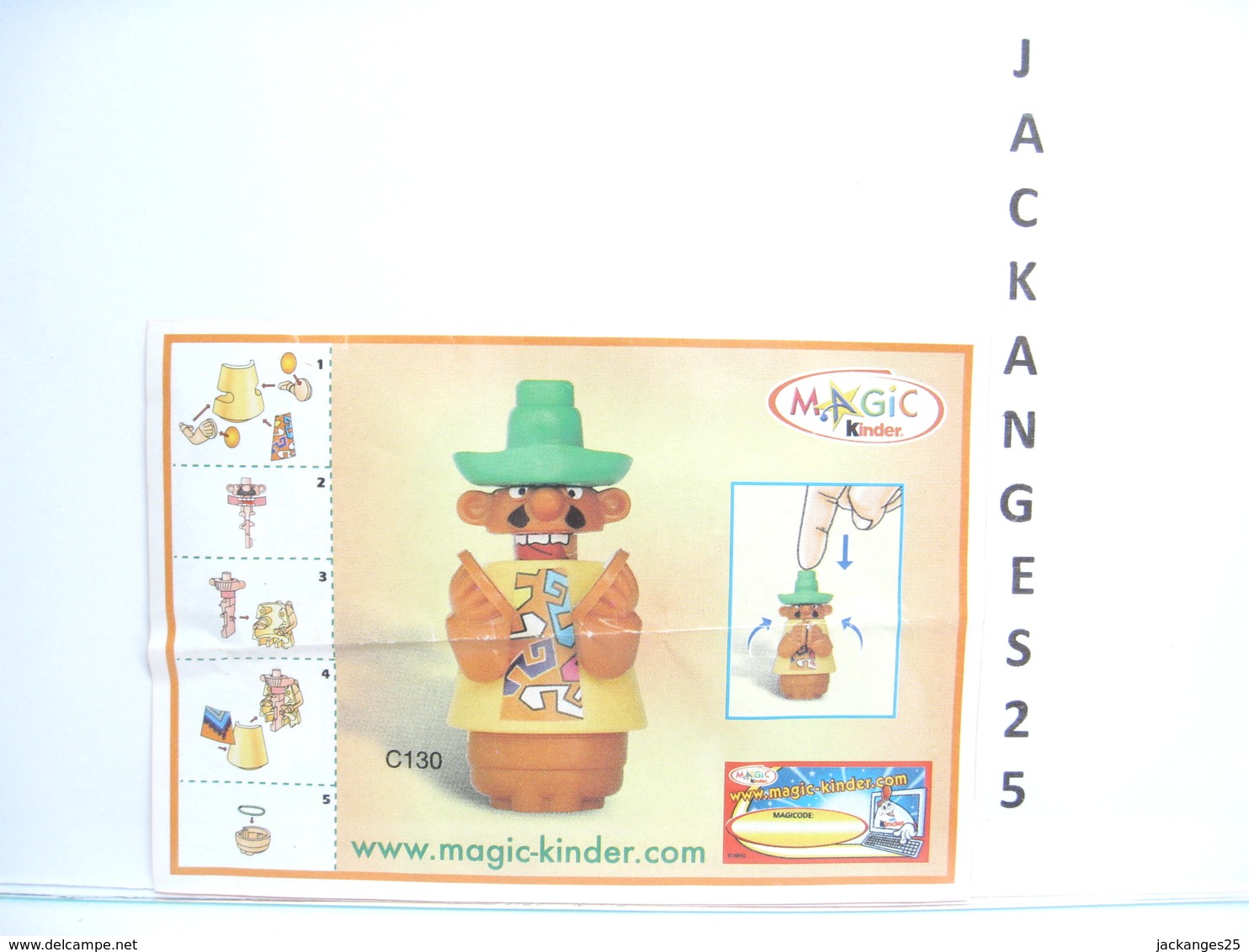 KINDER MEXICAIN MPG C 130  B3 JAUNE 2005  + BPZ EU + MAGIC CODE - Steckfiguren