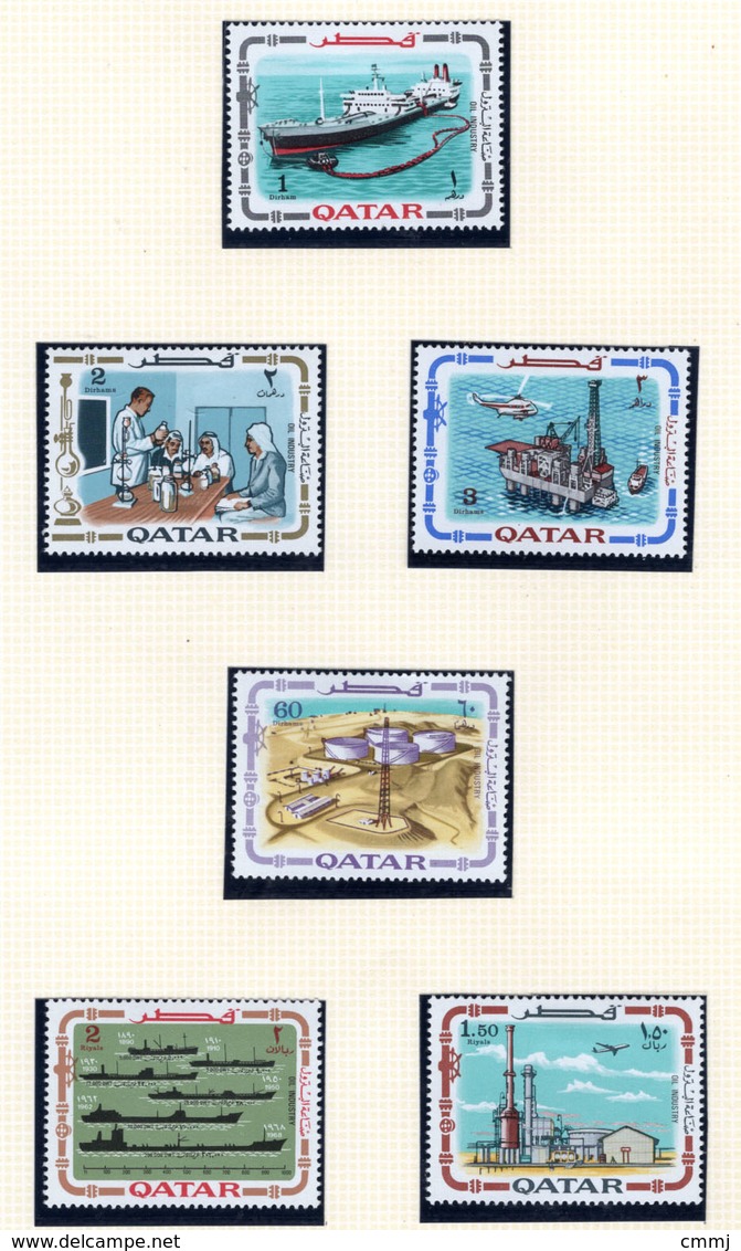 1969 - QATAR. -  Mi. Nr.  385/390 - LH - (CW4755.37) - Qatar